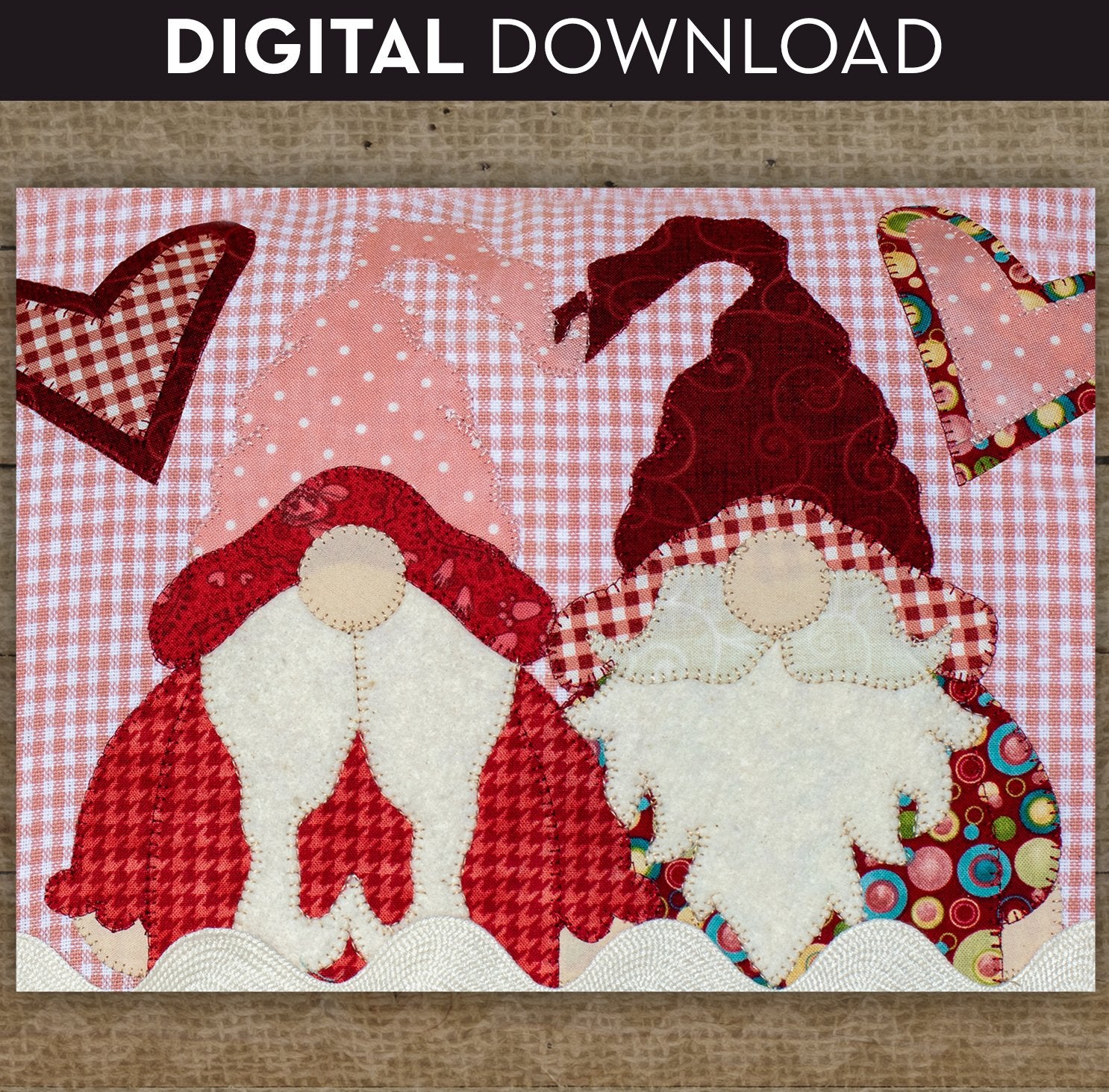 Love Gnomes Applique