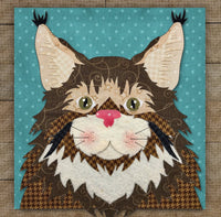 Maine Coon Cat Applique