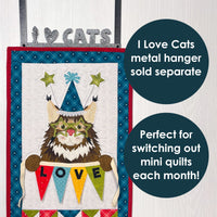 Hat on a Cat Applique Mini Quilts Kit