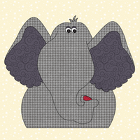 Elephant Head Applique