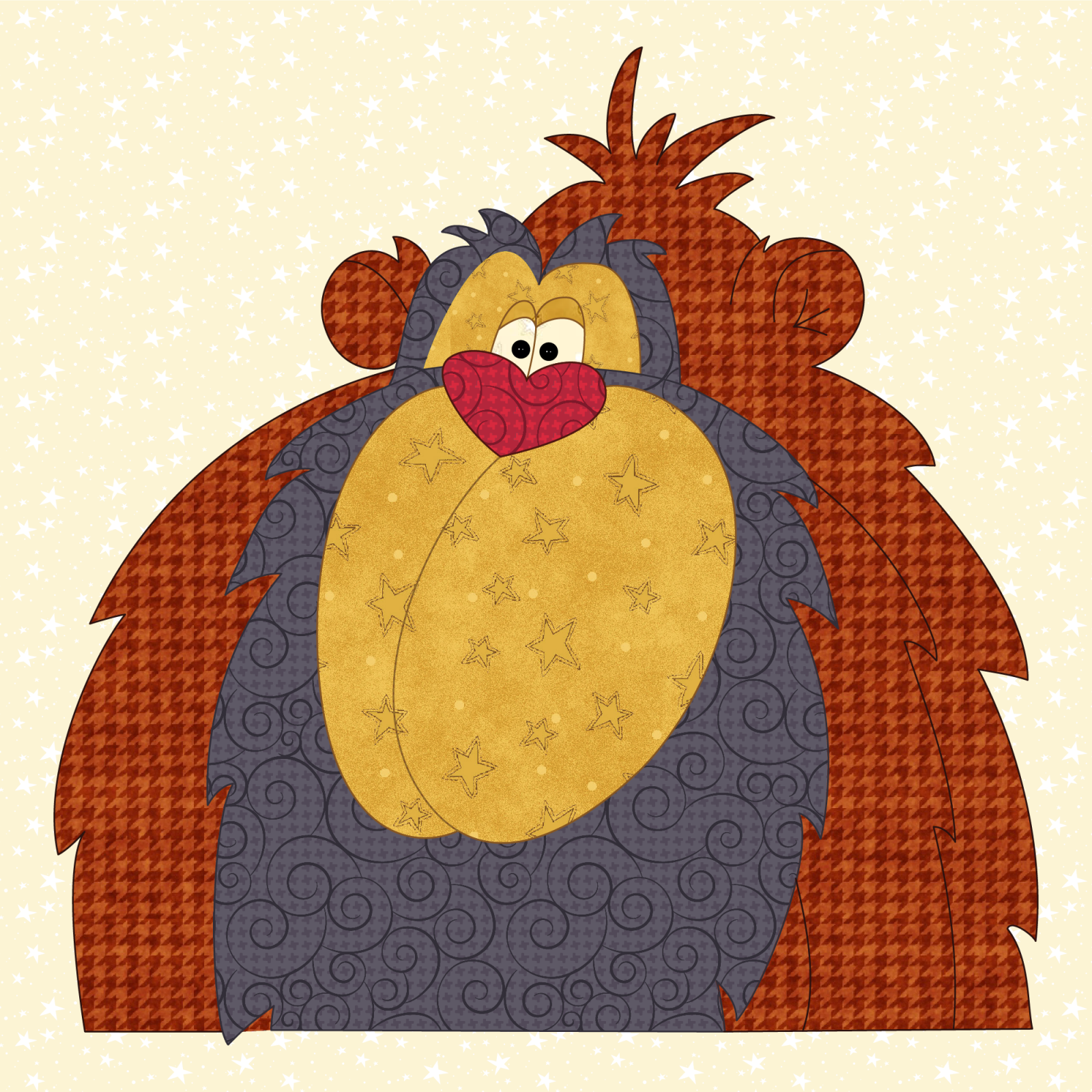 Orangutan Applique