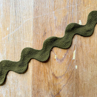 Jumbo Ric Rac Moss - 1 yd Cut