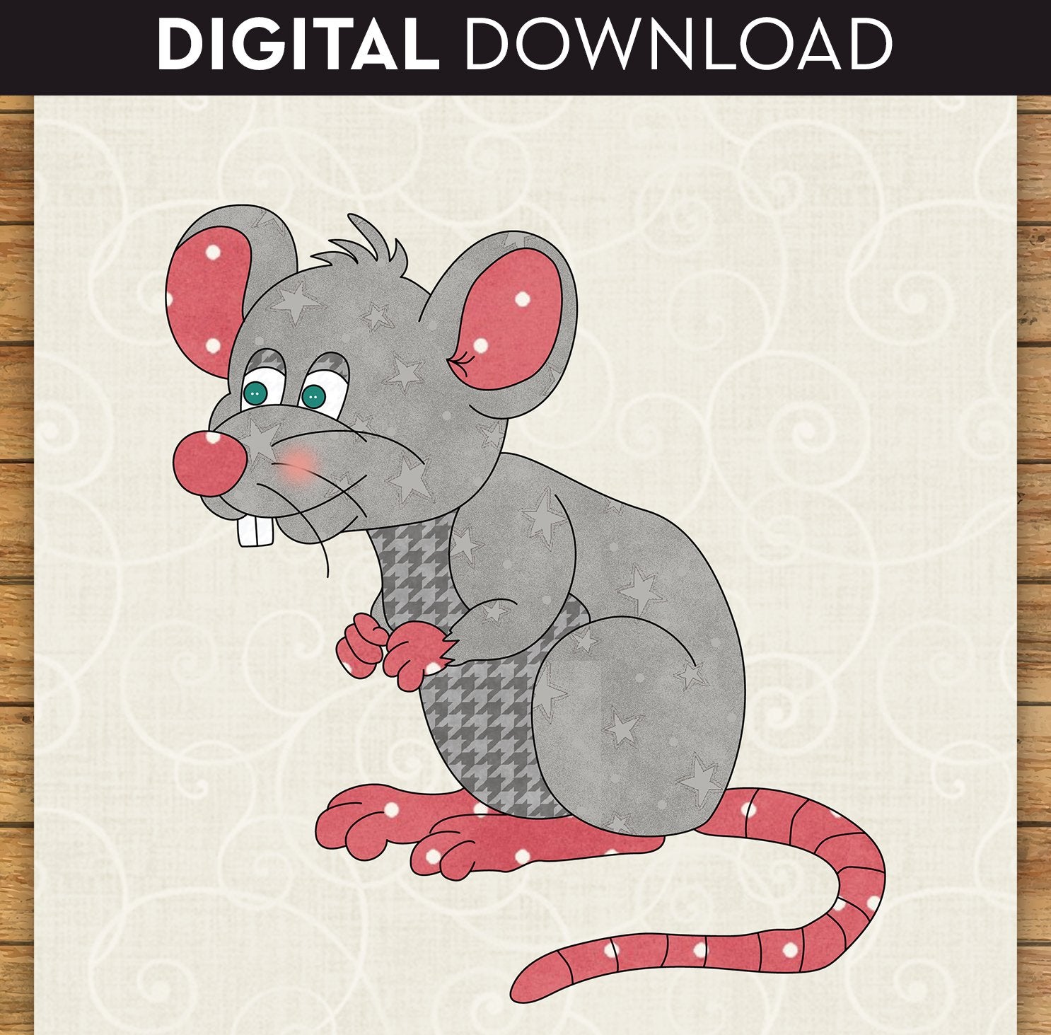 Mouse 2 Applique