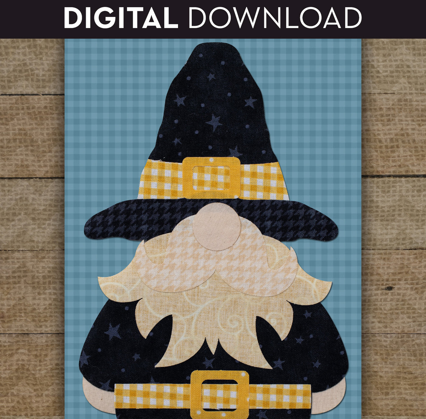 Mr. Pilgrim Gnome Applique