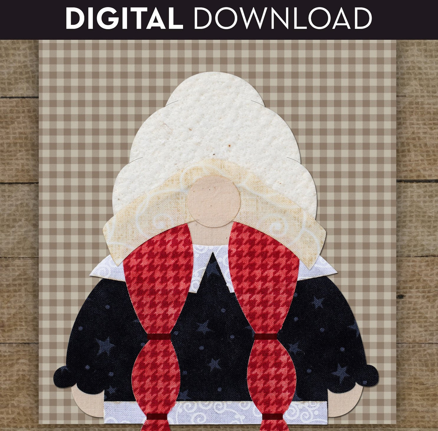 Mrs. Pilgrim Gnome Applique