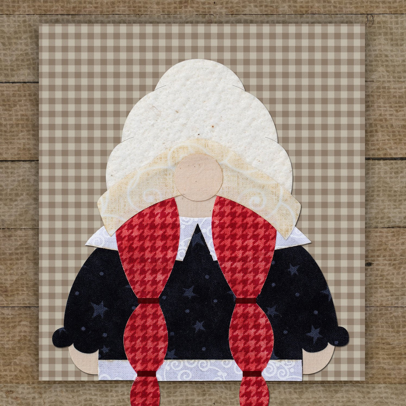 Mrs. Pilgrim Gnome Applique