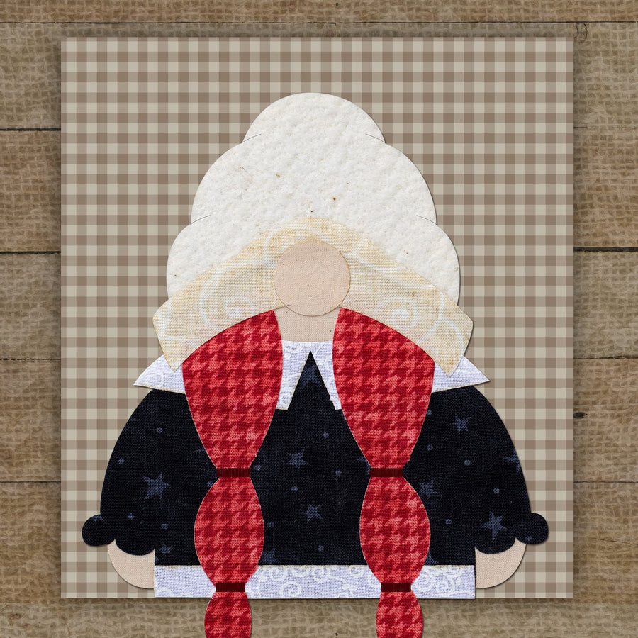 Mrs. Pilgrim Gnome Applique