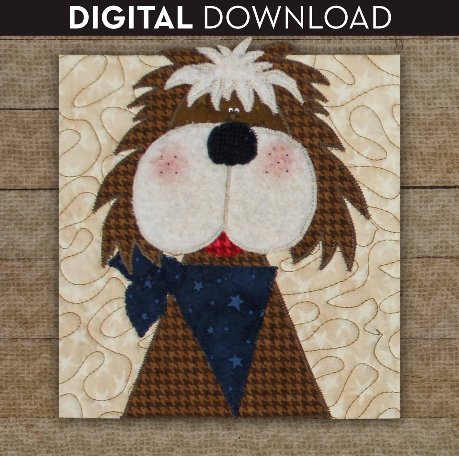 Mutt Dog Applique
