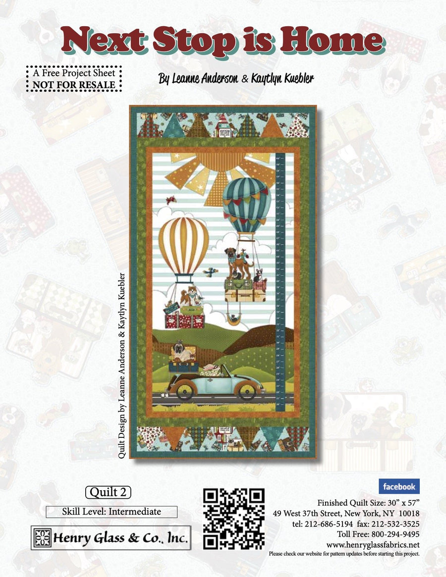 Next Stop is Home Quilt 2 Pattern (FREE Digital Download)