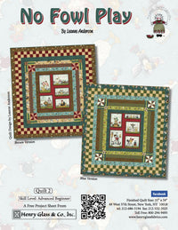 No Fowl Play Quilt 2 Pattern (FREE Digital Download)