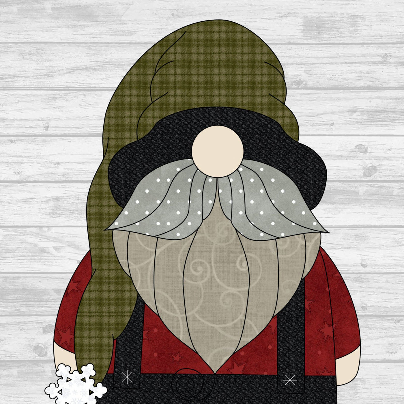 Papa Gnome Applique