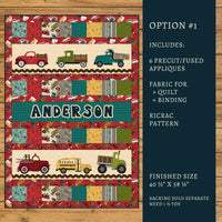 Papa's Old Truck Applique Quilt Kit