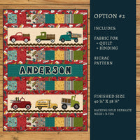 Papa's Old Truck Applique Quilt Kit