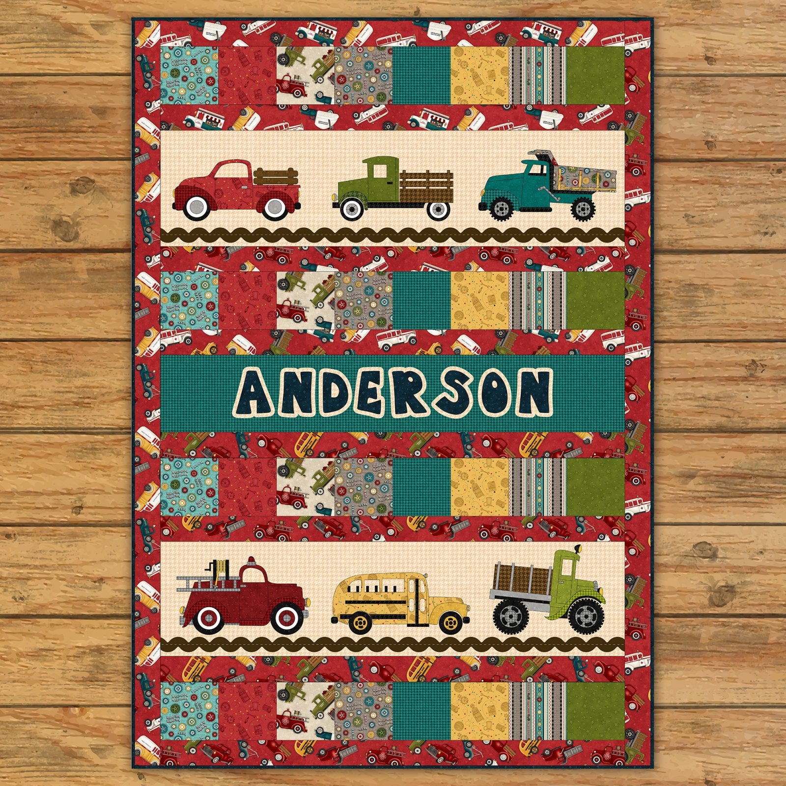 Papa's Old Truck Applique Quilt Pattern