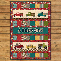 Papa's Old Truck Applique Quilt Kit
