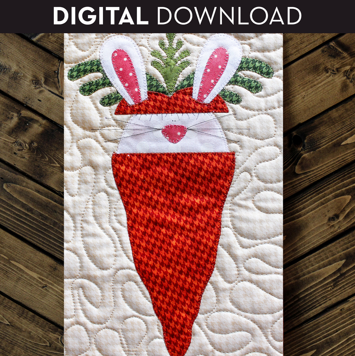 Peek A Boo Bunny Applique