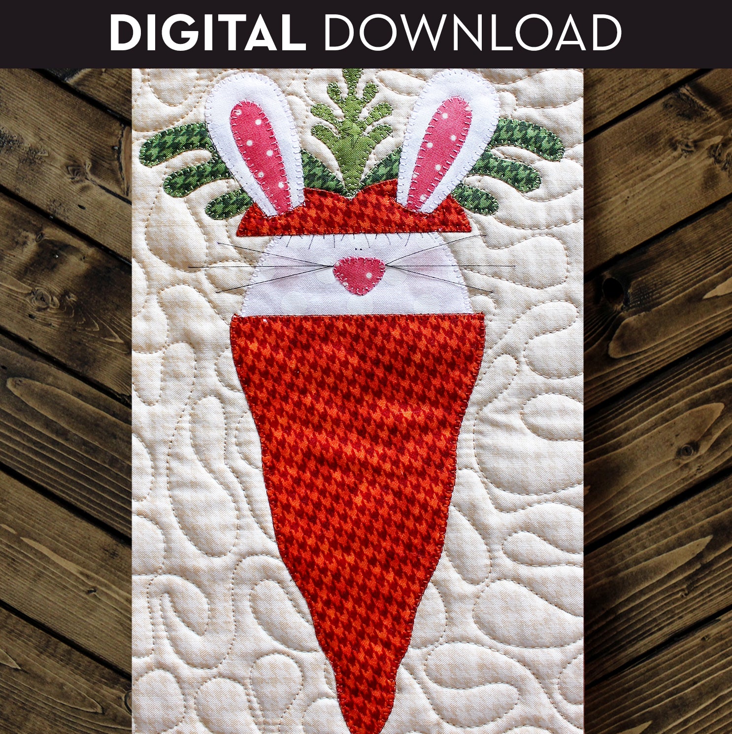 Peek A Boo Bunny Applique