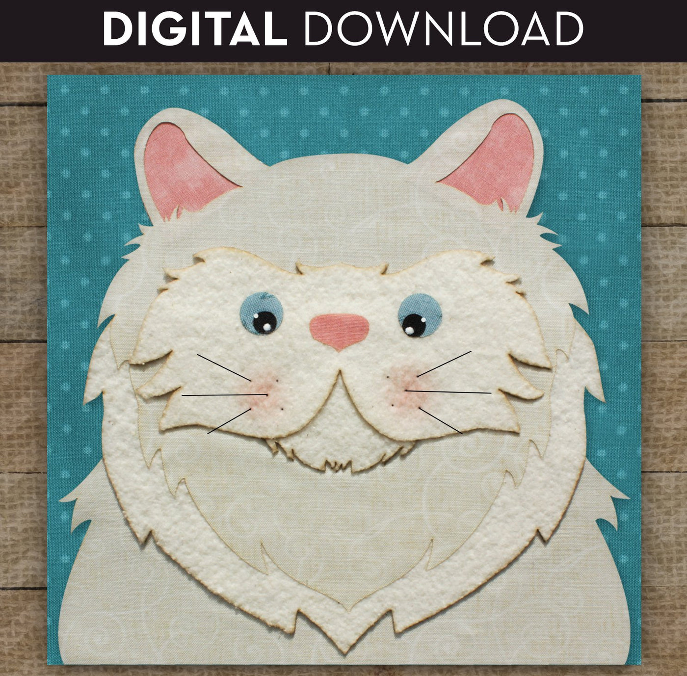 Persian Cat 2 Applique