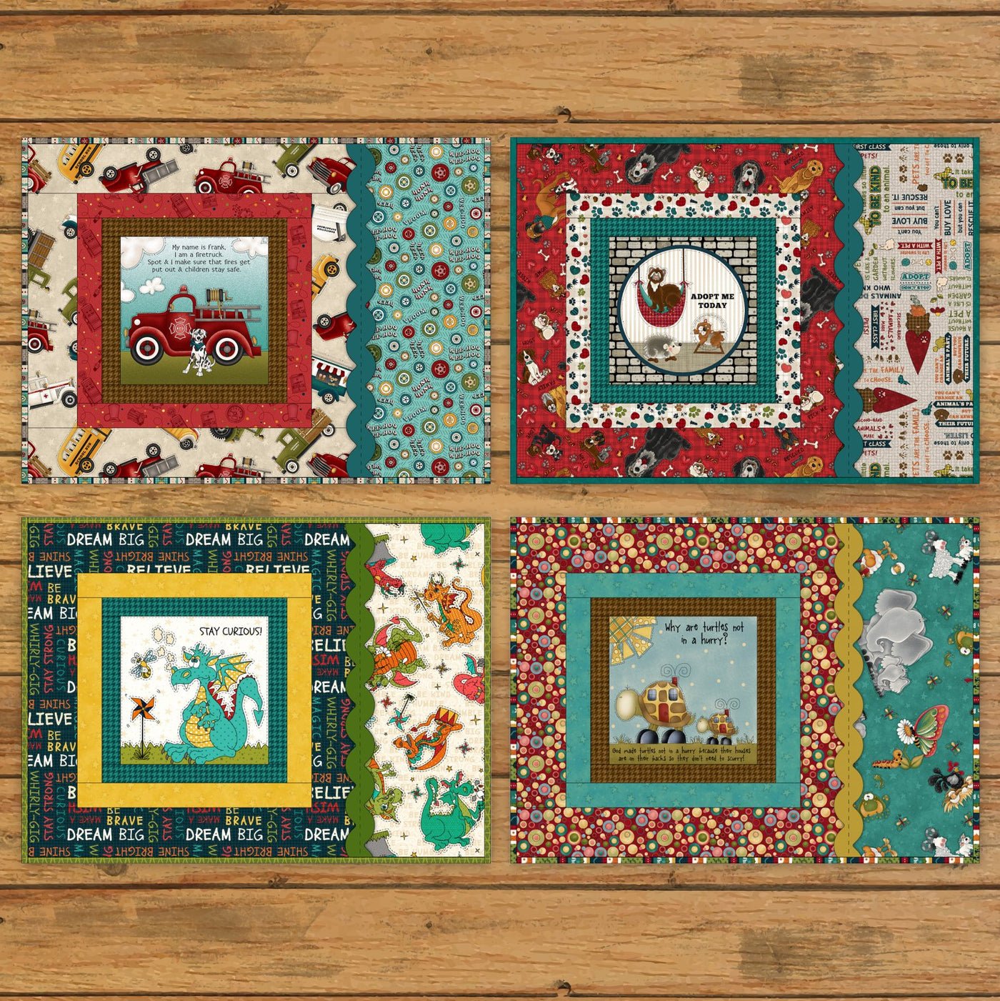 Book Panel Placemat Pattern