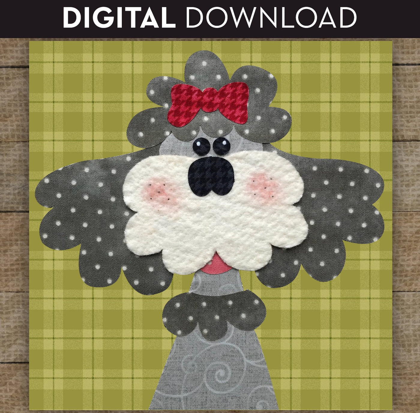 Poodle Applique