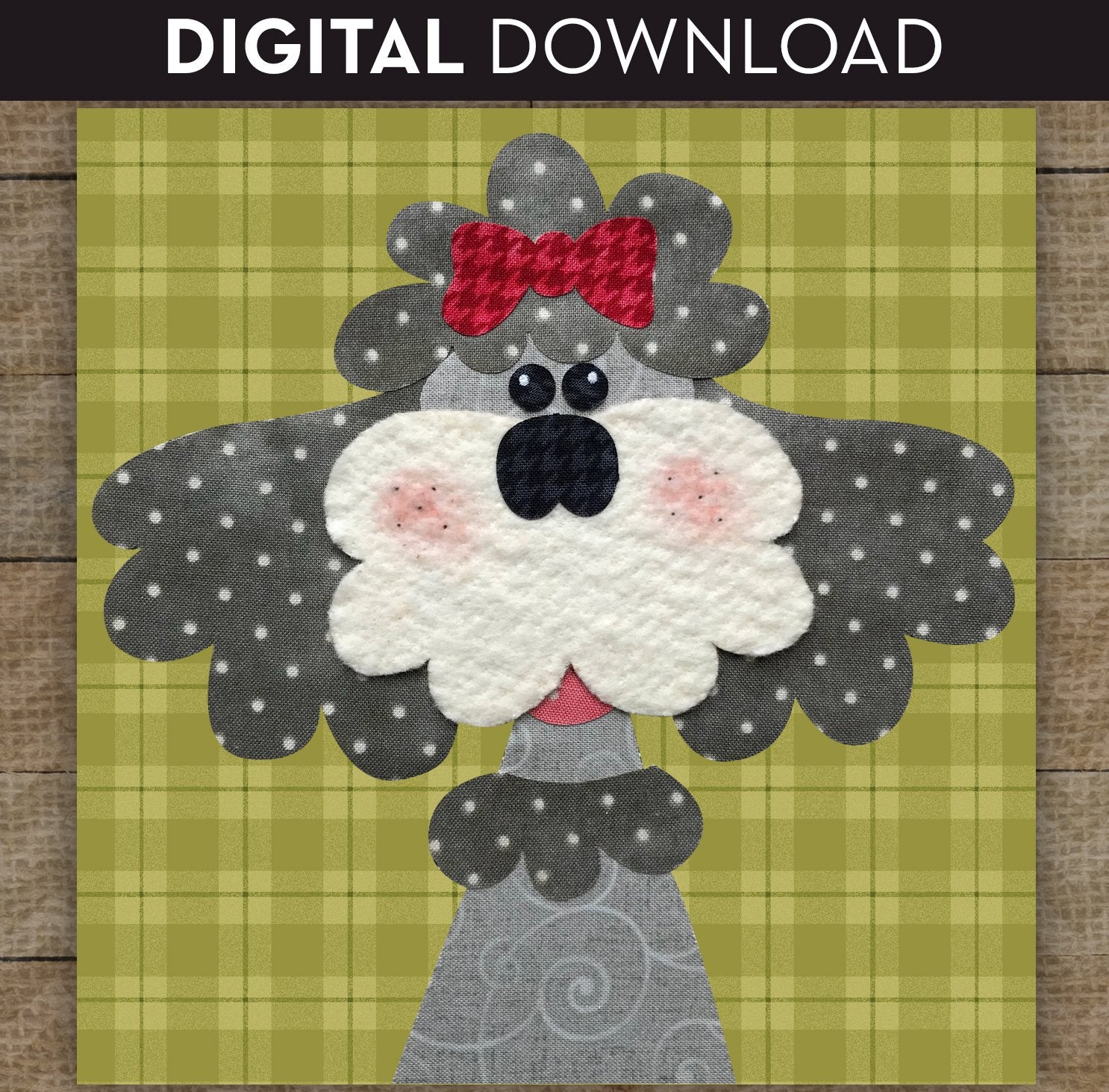 Poodle Applique