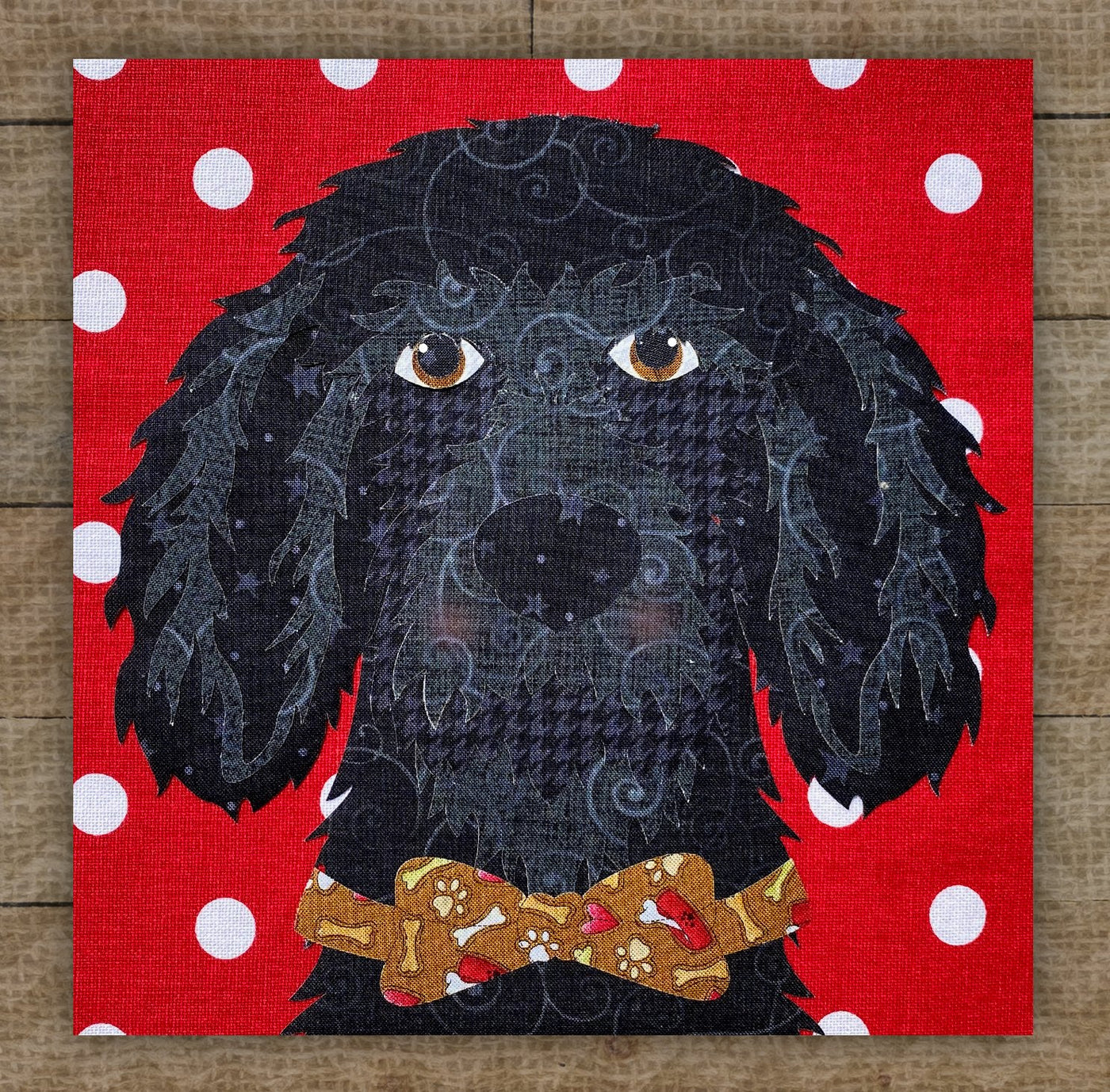 Portuguese Water Dog Applique