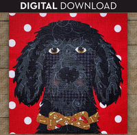 Portuguese Water Dog Applique