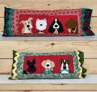Puppy Bolster Pillows Pattern (Appliques not included)