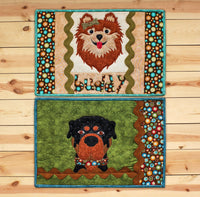 Puppy Placemats Pattern (Appliques not included)
