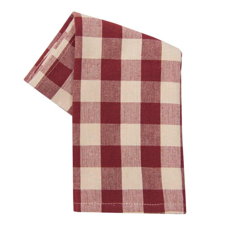 Tea Towel Buffalo Check Red/Teadye