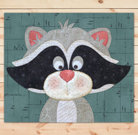 Raccoon Head Applique