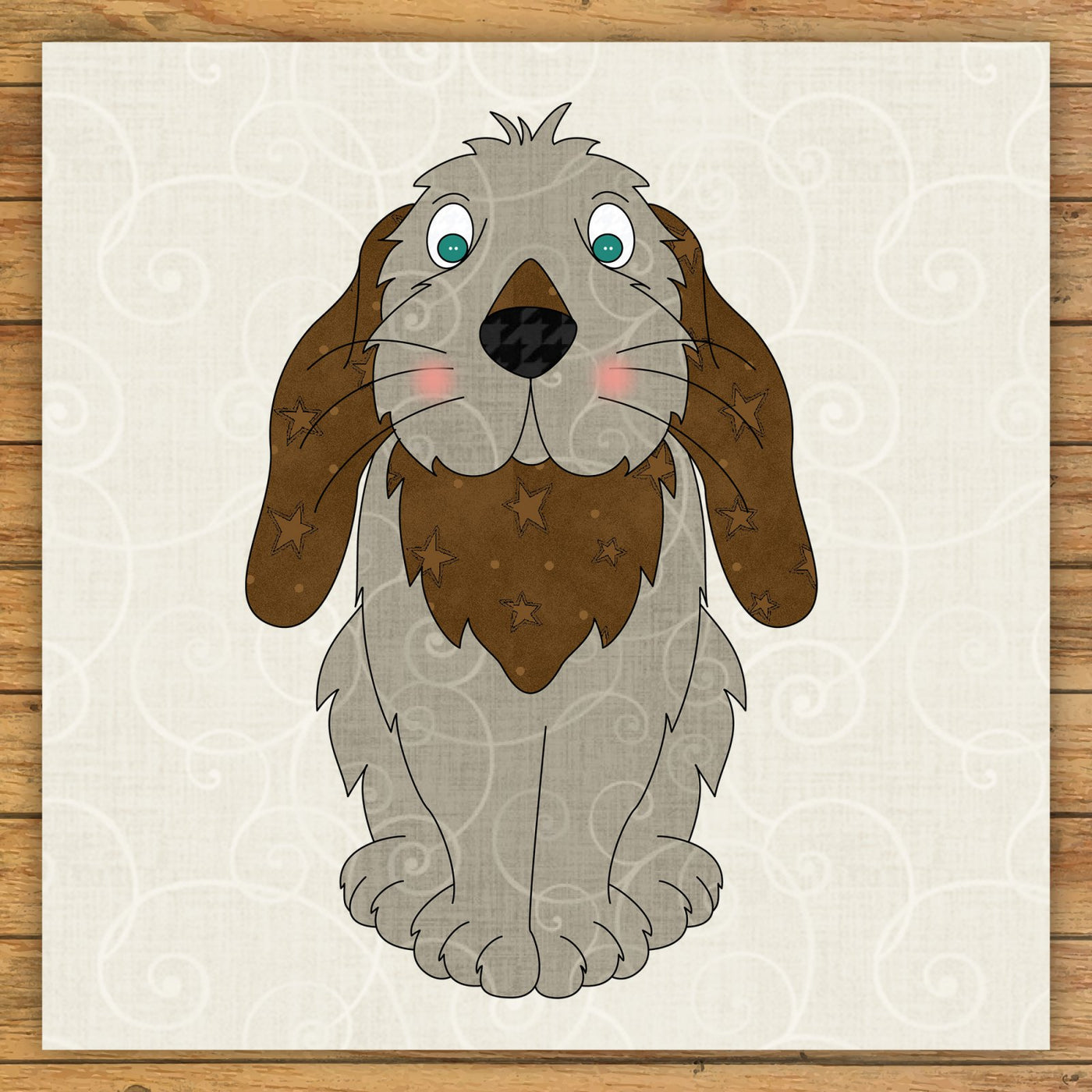 Floppy Eared Rabbit Applique