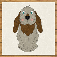 Floppy Eared Rabbit Applique