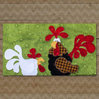 Rooster & Chicken Applique