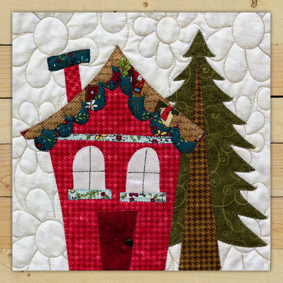 Rose House Applique