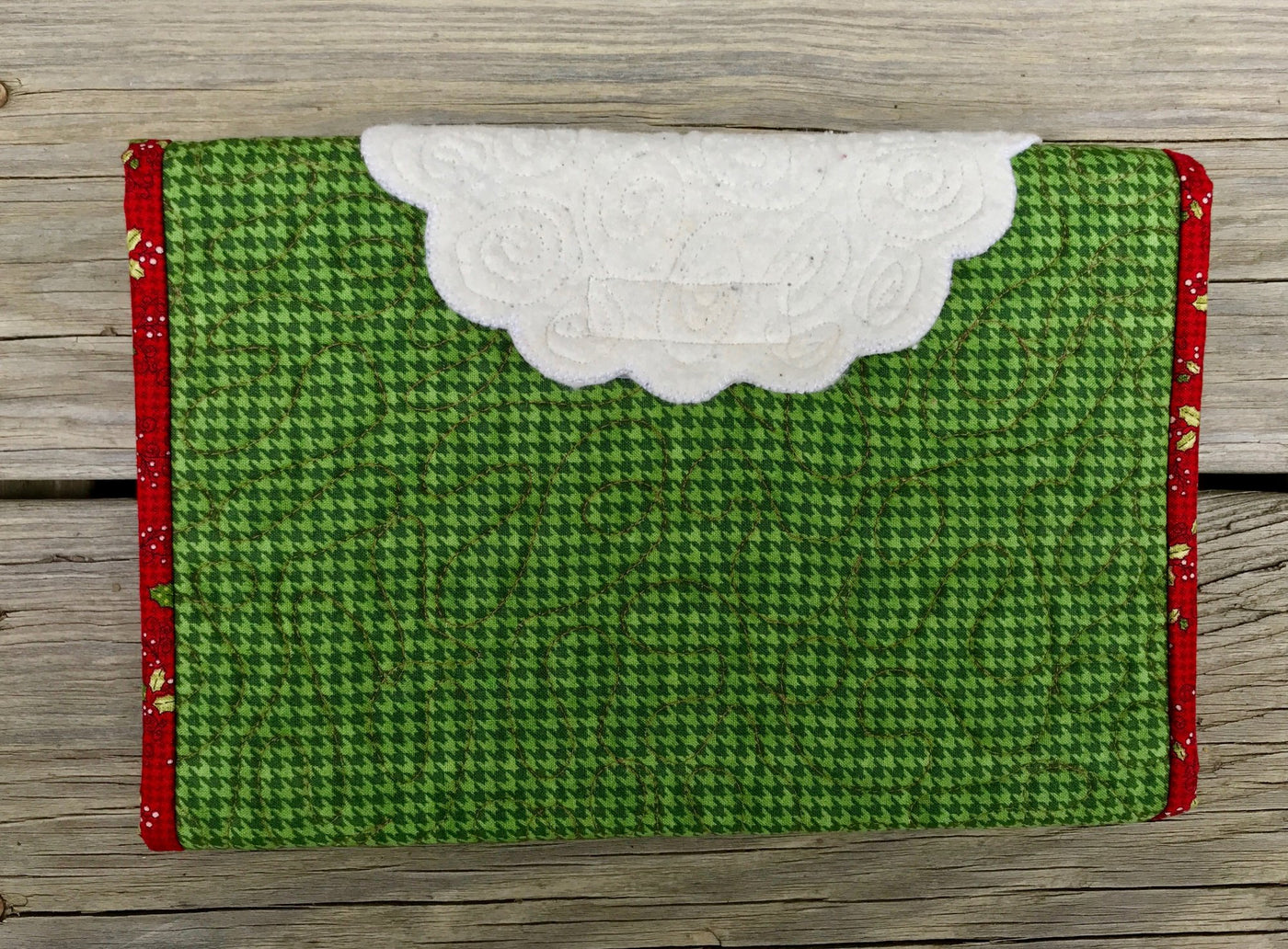 Santa Swirly Beard Doodle Pad Pattern