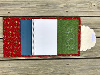 Santa Swirly Beard Doodle Pad Pattern