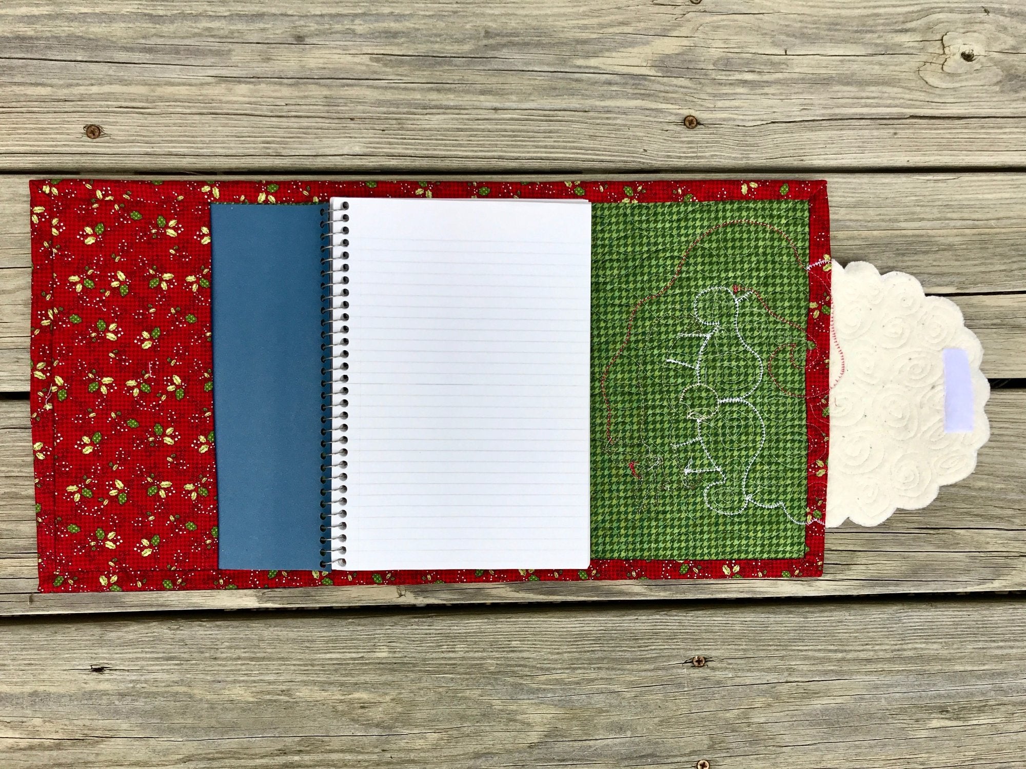 Santa Swirly Beard Doodle Pad Pattern