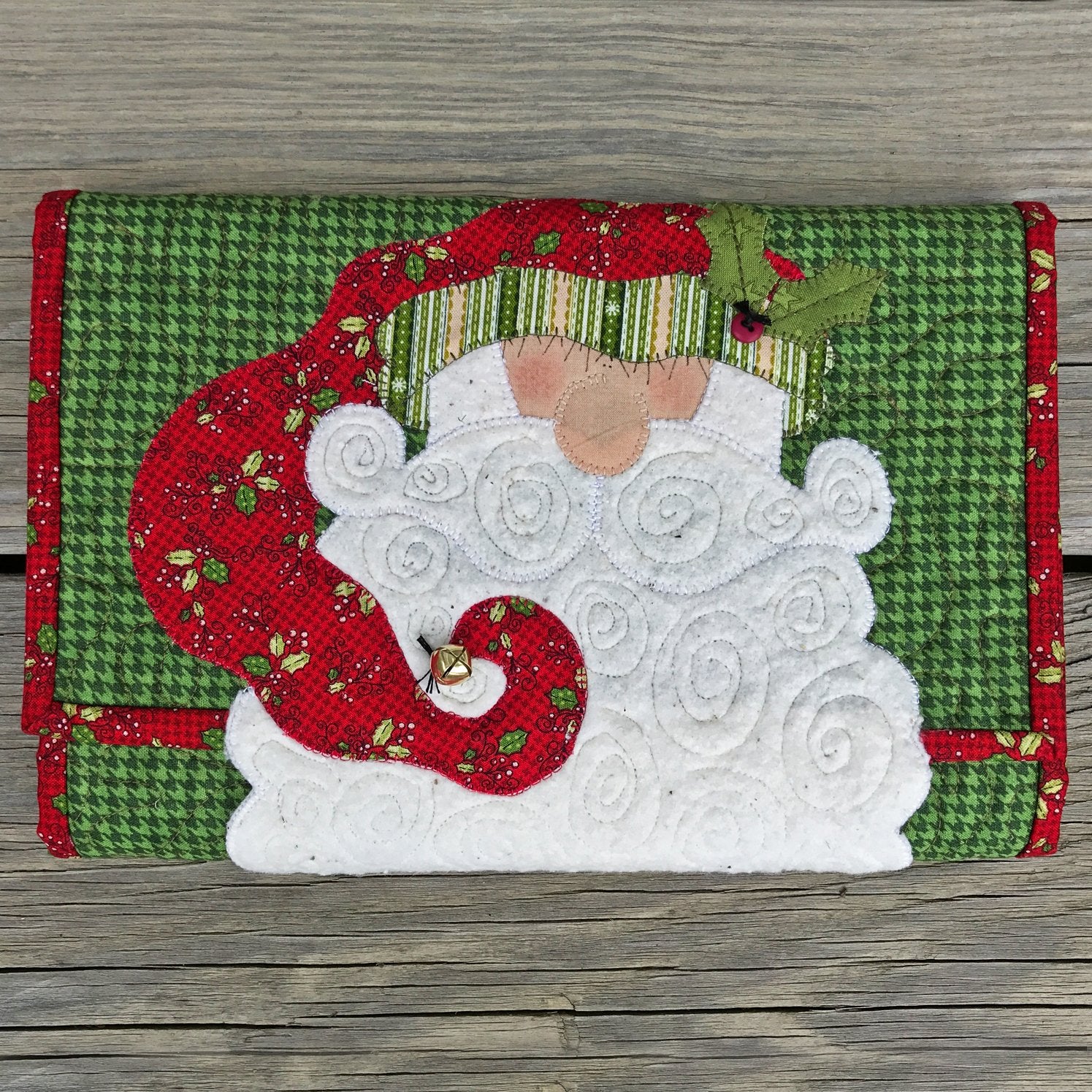 Santa Swirly Beard Doodle Pad Pattern