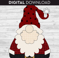Santa Gnome Applique
