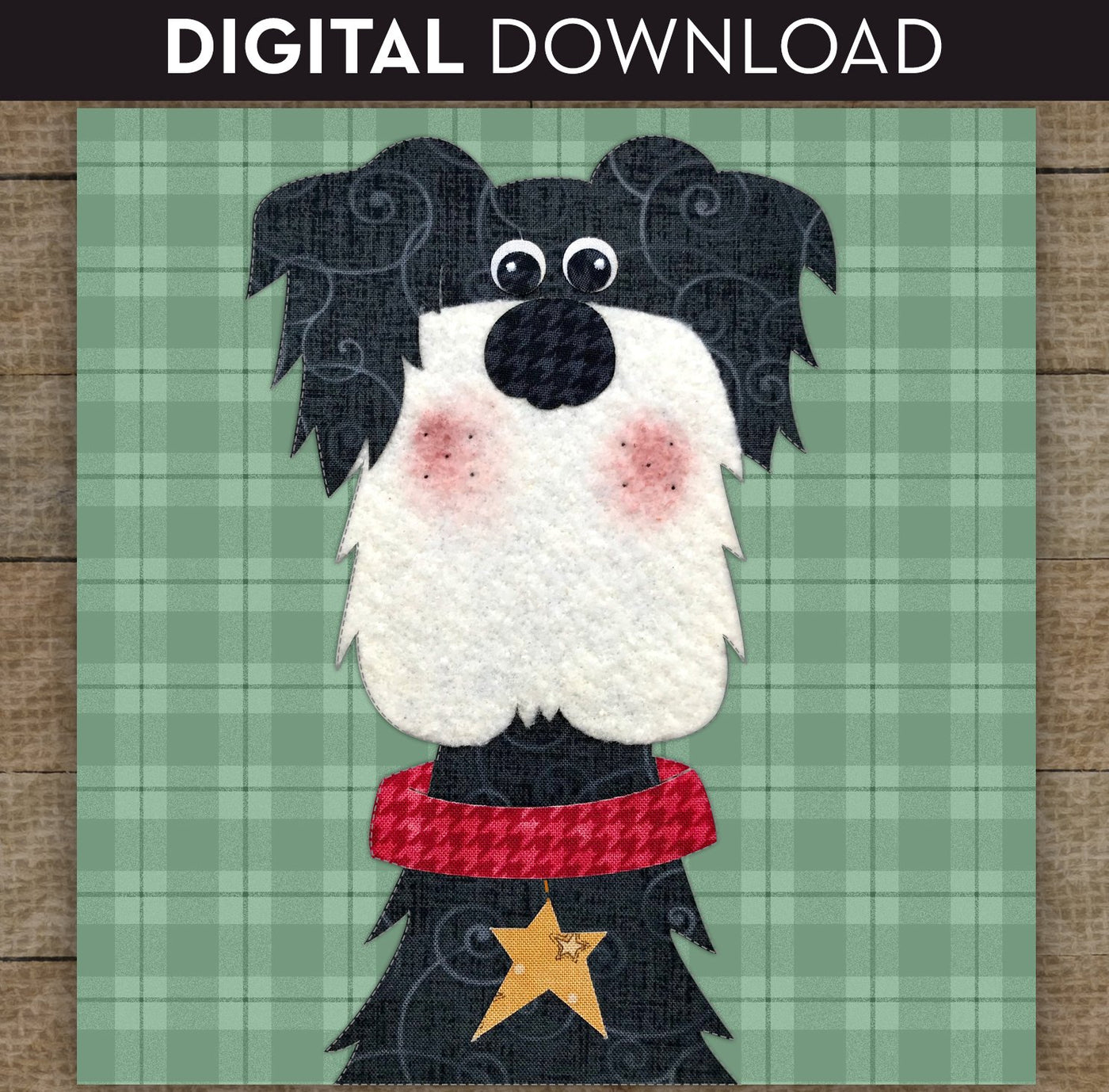 Schnauzer Applique