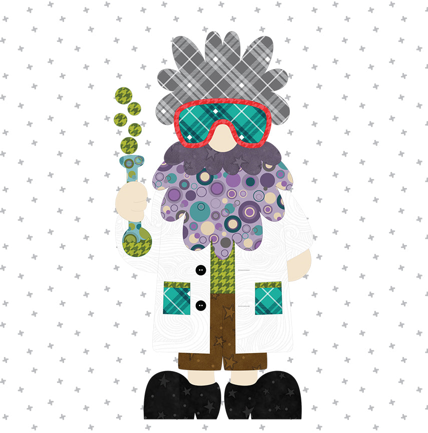 Scientist Gnome Applique