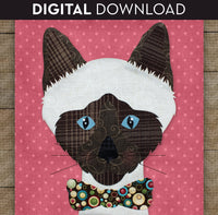 Siamese Cat 2 Applique