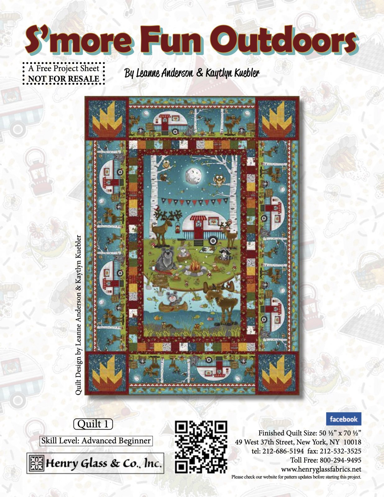 S'more Fun Outdoors Quilt 1 Pattern (FREE Digital Download)