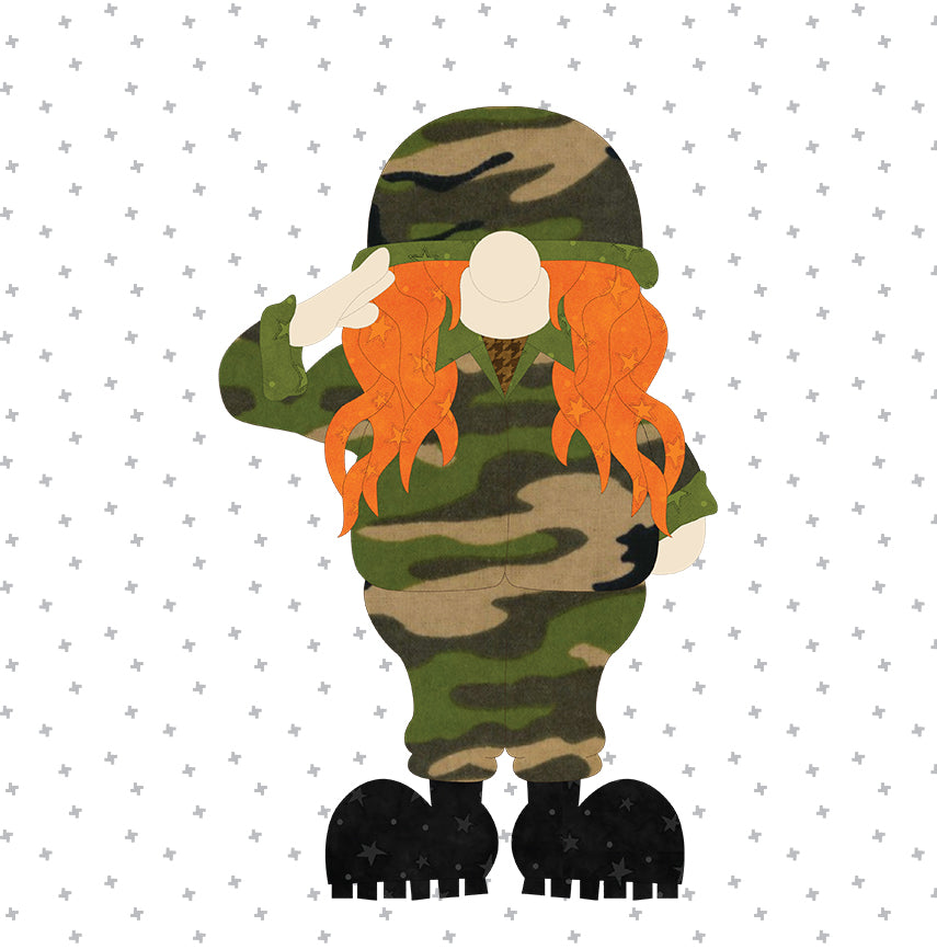 Soldier Gnome Applique