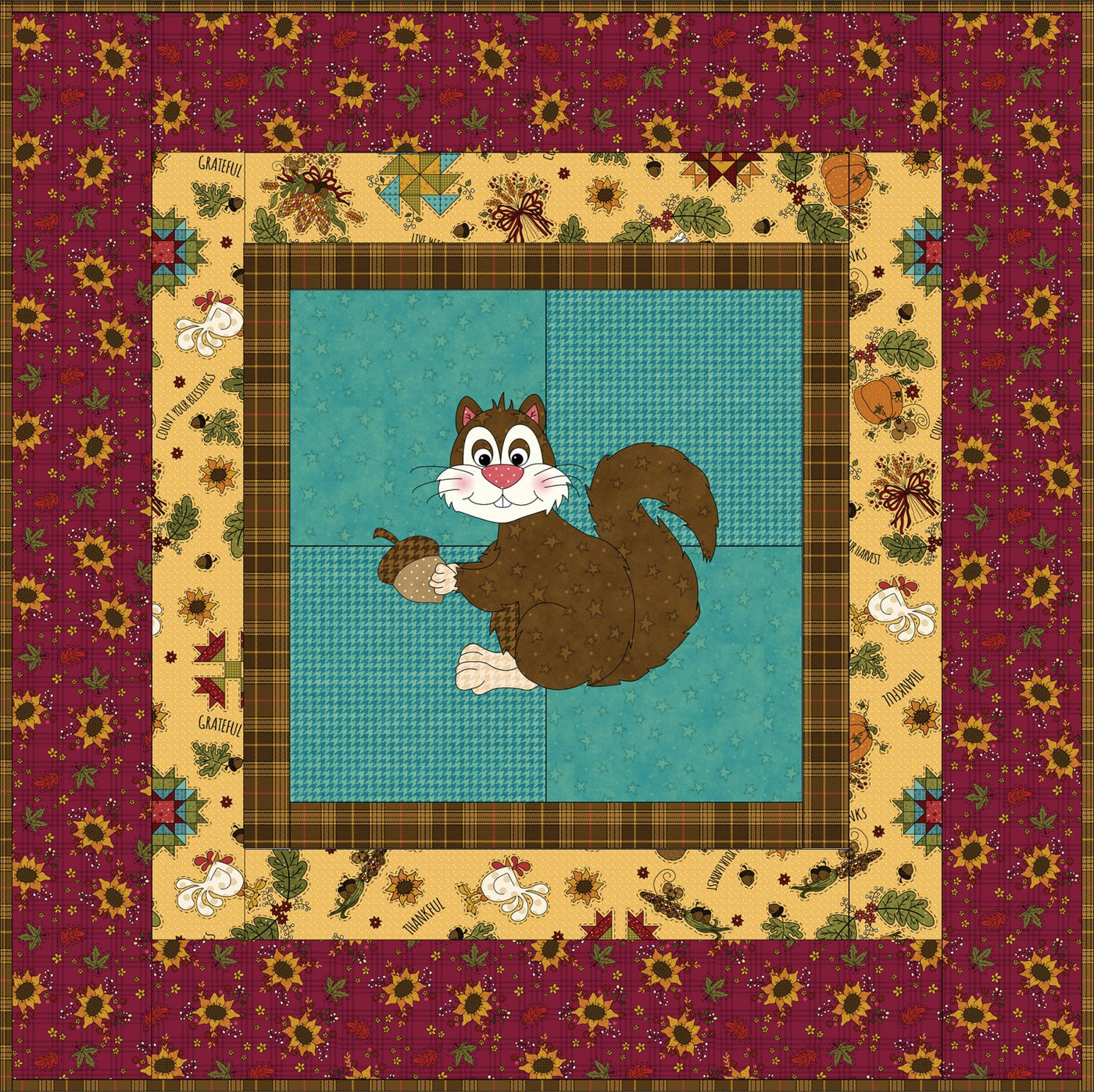 Harvest Table Topper Project Sheet (Applique not included)