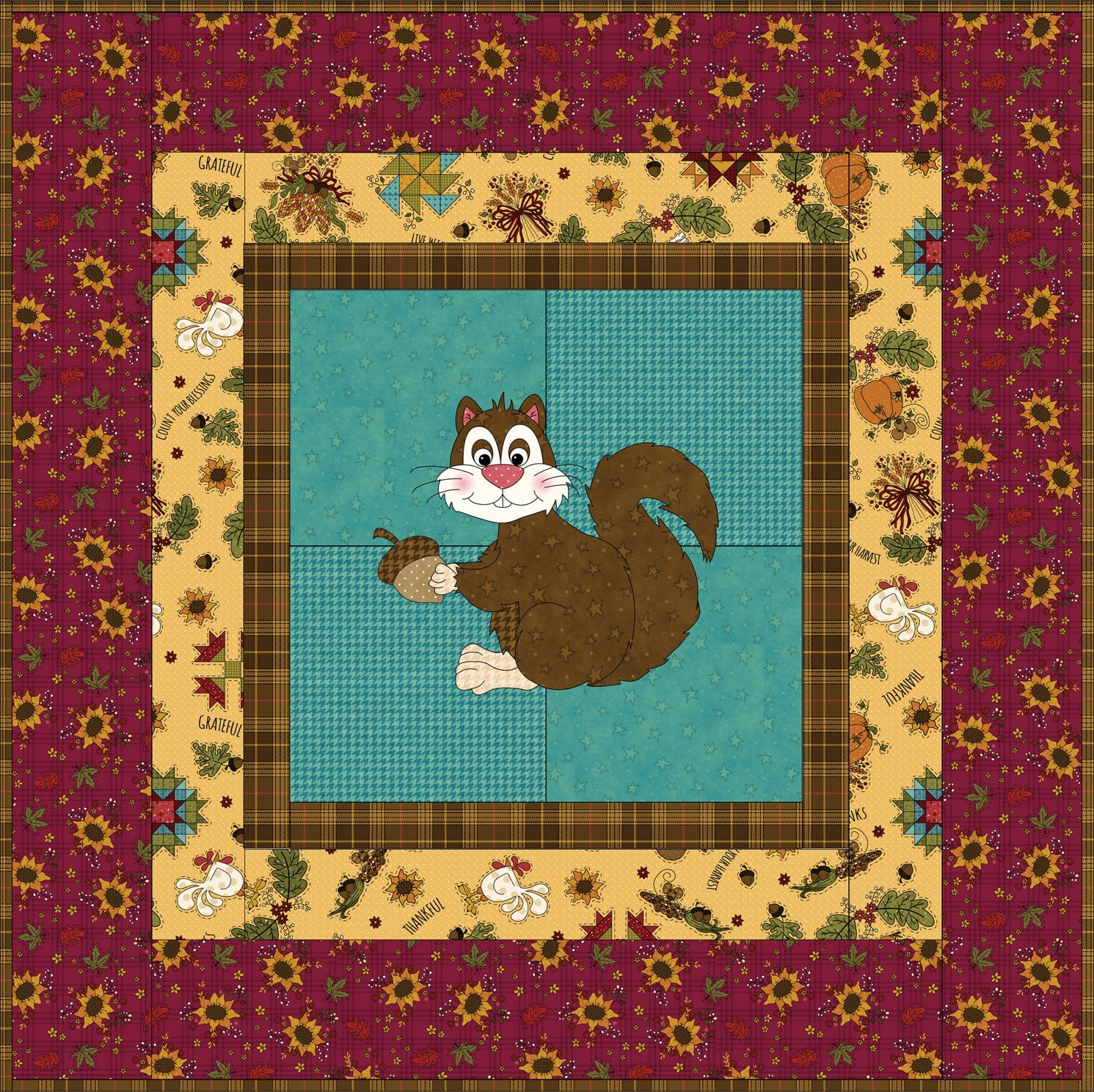 Harvest Table Topper Project Sheet (Applique not included)