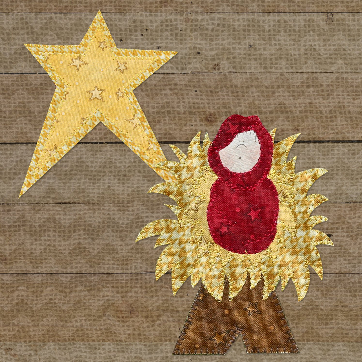Baby Jesus & Star Applique