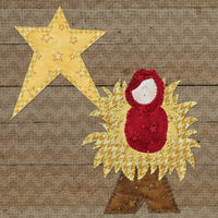 Baby Jesus & Star Applique