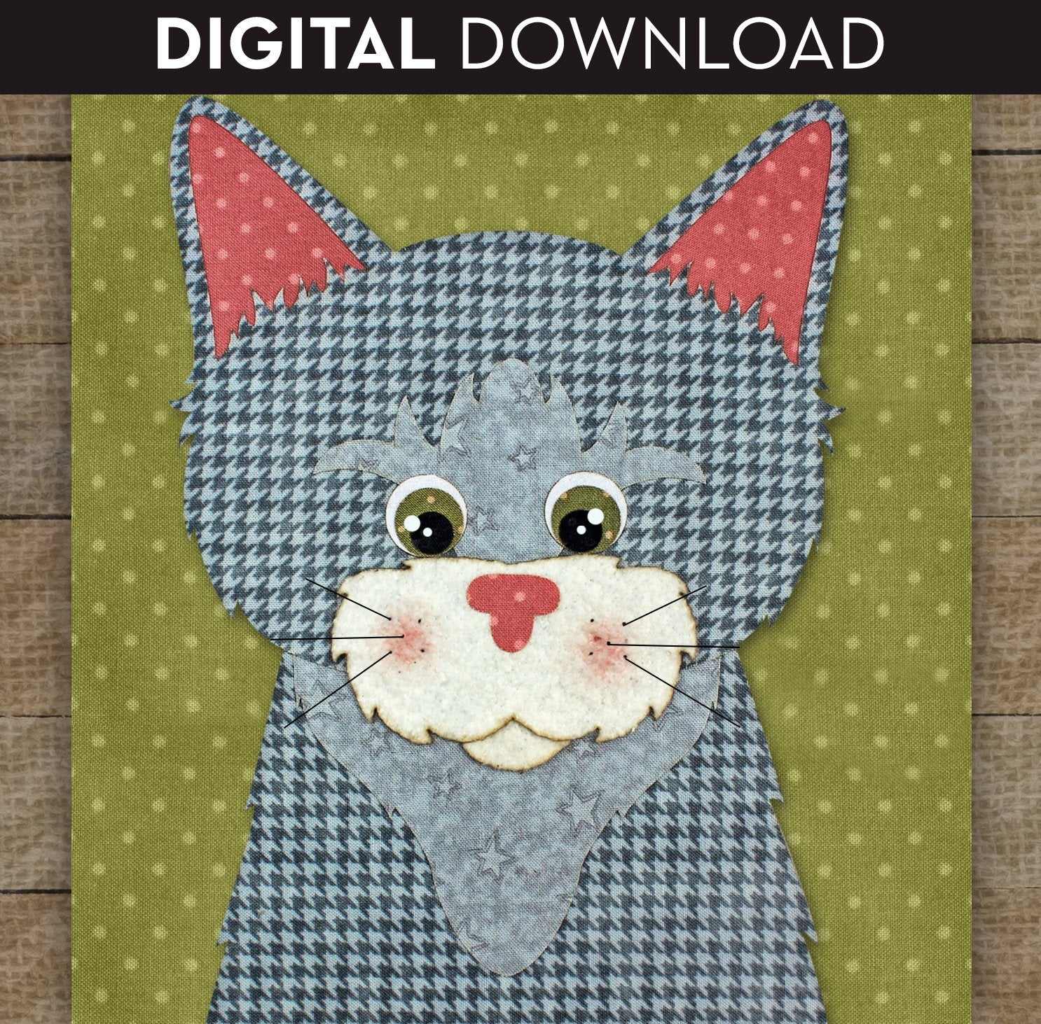 Tabby Cat 2 Applique